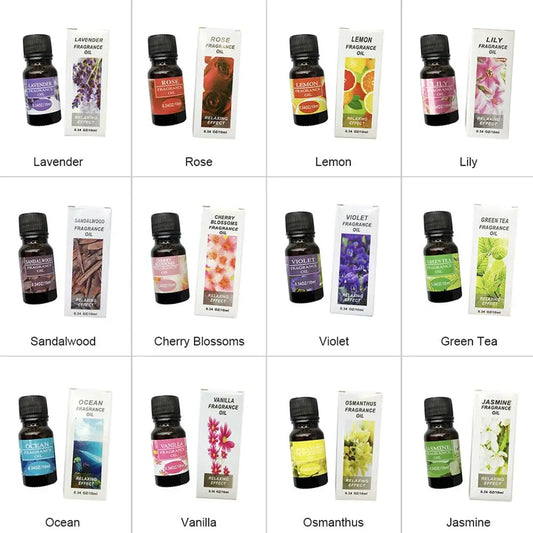 10ml Plant Essential Oil Water-soluble Car Air Humidifier Freshener Diffuser Lavender Jasmine Pure Natural Oil