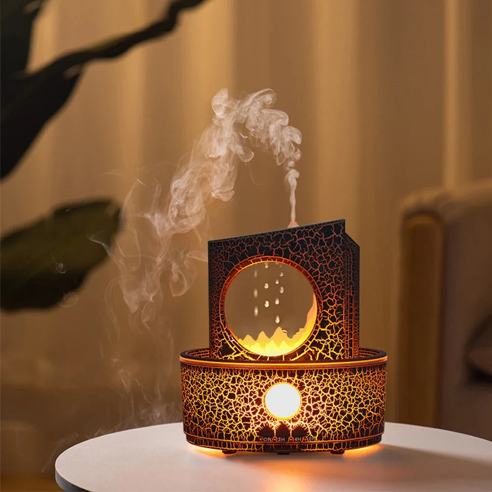 Rain Clouds Aroma Diffuser Air Humidifier Remote Control Ultrasonic Fragrance Atomizer with LED Nightlight Zen Raindrop Diffuser