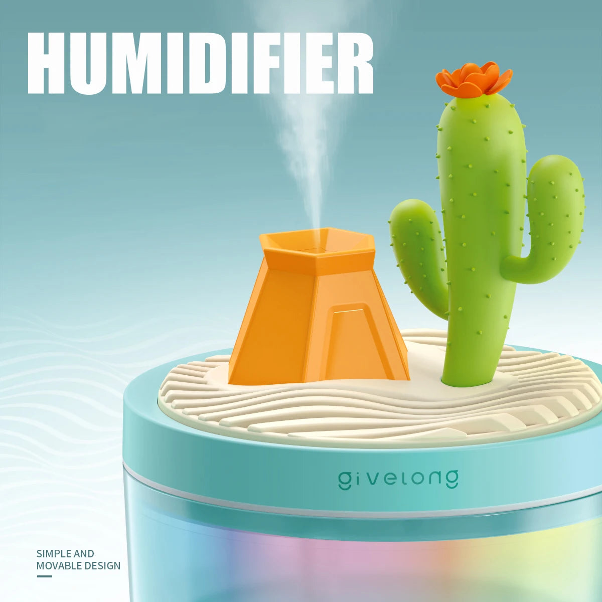 Landscape Air Humidifier Small Spray Hydration Household Silent Bedroom Desktop Car USB Aromatherapy Humidifiers Diffuser