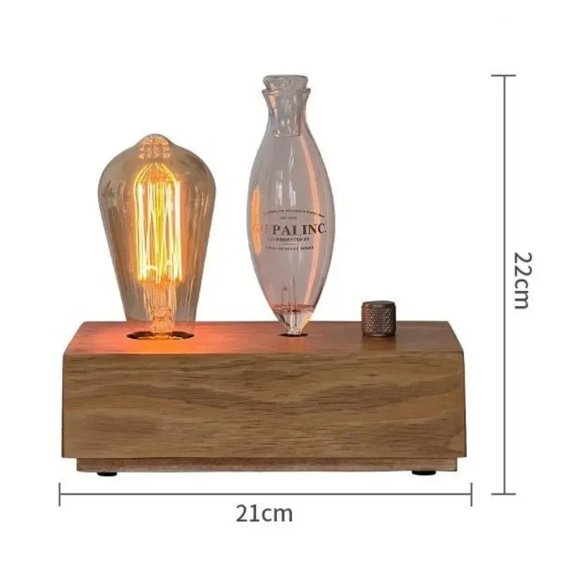 Aroma Diffuser Vintage Tungsten Filament Lamp Aromatherapy Machine Humidifier Lighting Sandalwood Pure  Essential Oil Diffuser