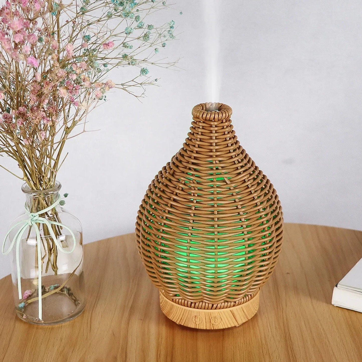 USB Electronic Ultrasonic Water Fragrance Essential Oil Diffuser Home Room Fragrance Mini Vase Air Humidifier