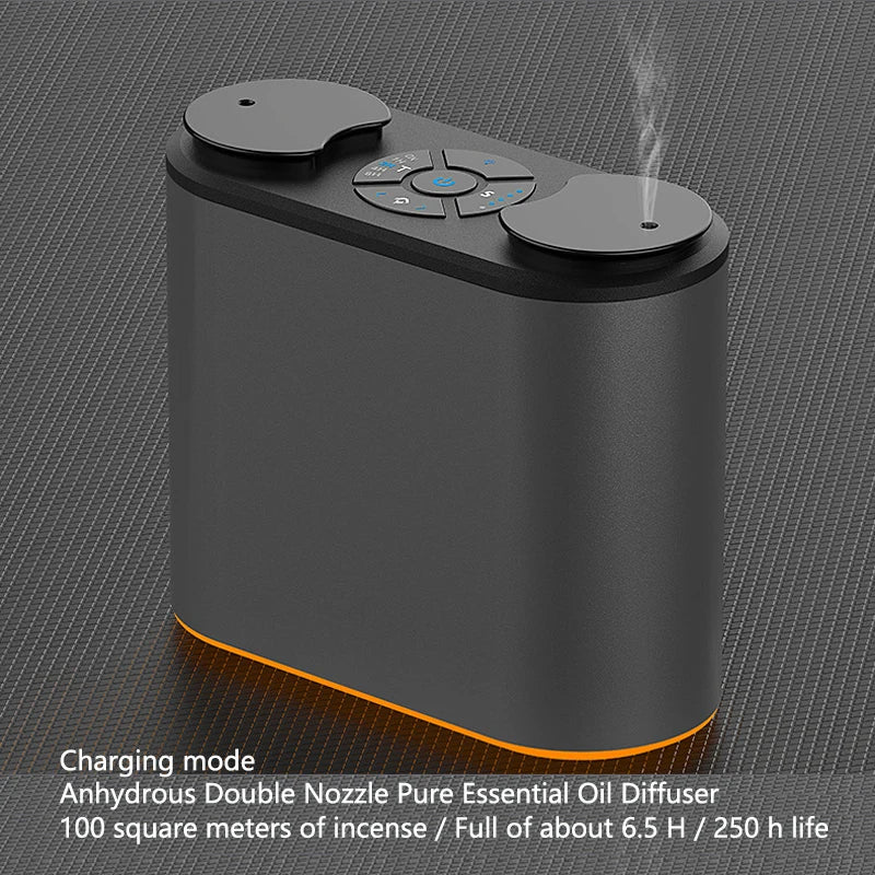 Waterless Aroma Diffuser USB Aluminum Scent Nebulizer Diffuser Aromatherapy 4000MAH Essential Oils Diffuser For Home Hotel