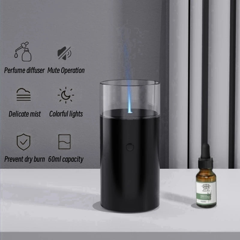 Creative Candle Light Aromatherapy Diffuser USB Charging Ultrasonic Cool Water Fragrance Air Humidifier Home Mini Aroma Diffuser