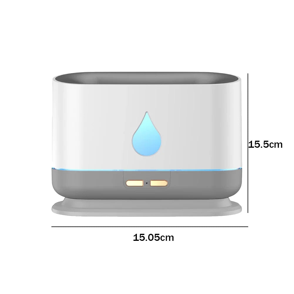 1L Essential Oil Diffuser Large Capacity Aroma Humidifier Double-nozzle USB Portable Ultrasonic with LED Lamp for Bedroom Home