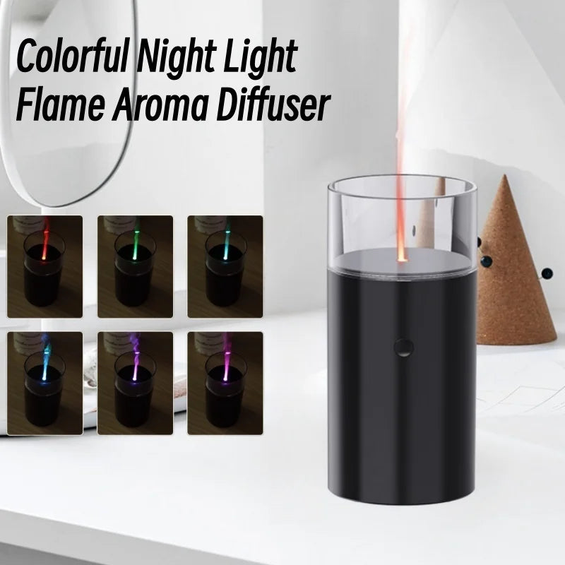 Creative Candle Light Aromatherapy Diffuser USB Charging Ultrasonic Cool Water Fragrance Air Humidifier Home Mini Aroma Diffuser