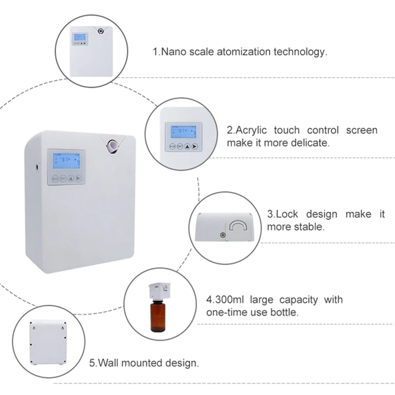 Smart Aroma Diffuser Bluetooth Control Essential Oils Diffuser Hotels Home Perfume Fragrance Diffuser Smell Aroma Air Freshener