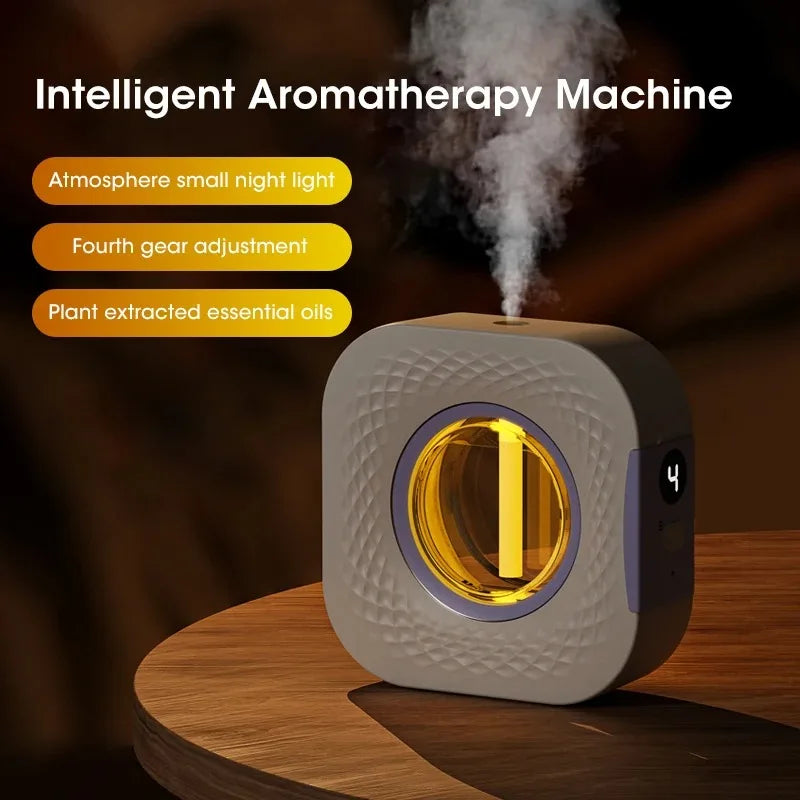 Diffuser Aromatherapy Machine USB Smart Air Purifier with Display LED Lighting