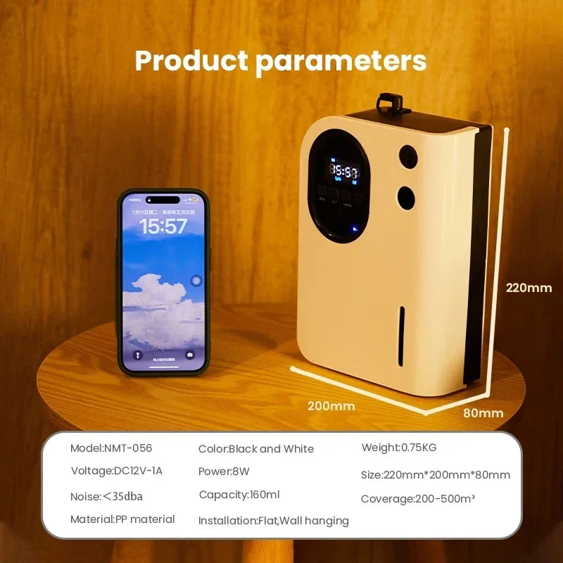 NAMSTE Coverage 500m³ Electric Aroma Diffuser Perfume Air Freshener 160ML Essential Oil Capacity Home Fragrance Intelligent