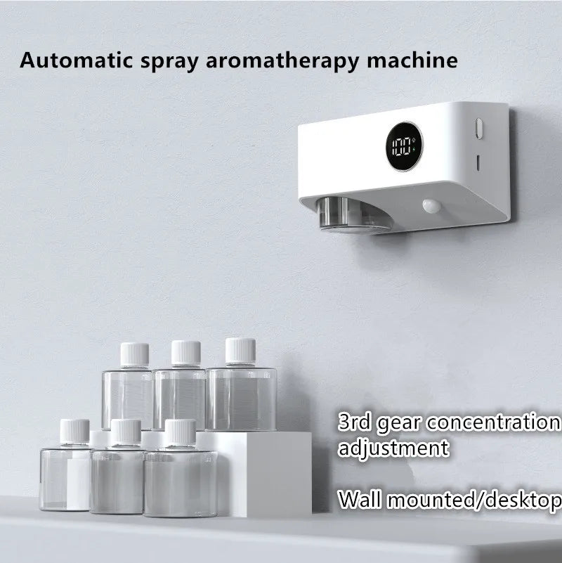 Automatic Spray Aromatherapy Diffuser for Home Bathroom Deodorization and Fragrance Enhancement Essential Oil Aroma Machine