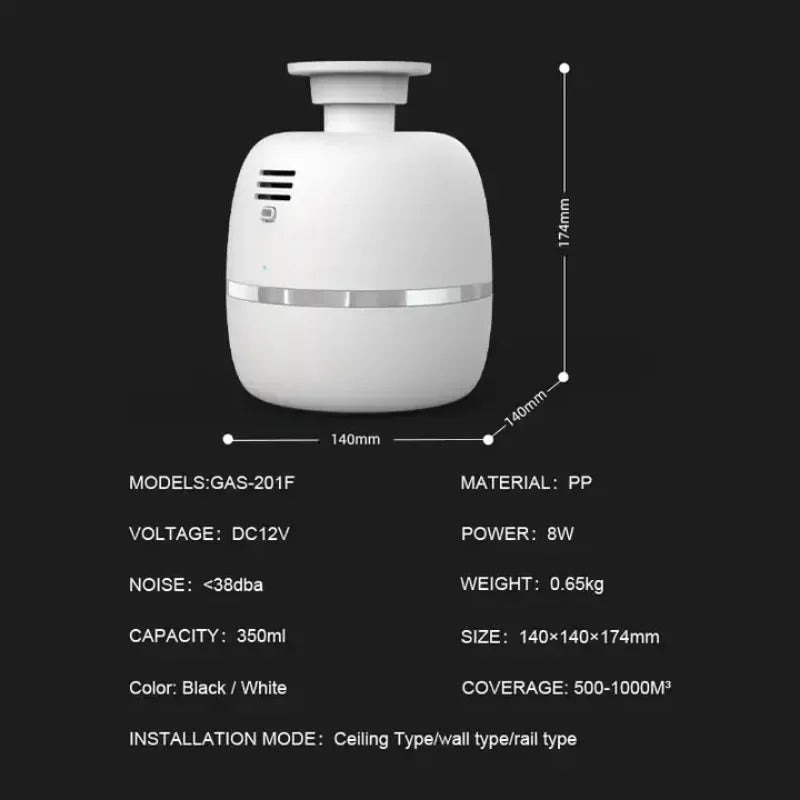 Smart Essential Oil Diffuser Scent Machine Electric Aromatic Oasis Air freshener Home Flavoring Hotel Bluetooth Aroma Diffuser