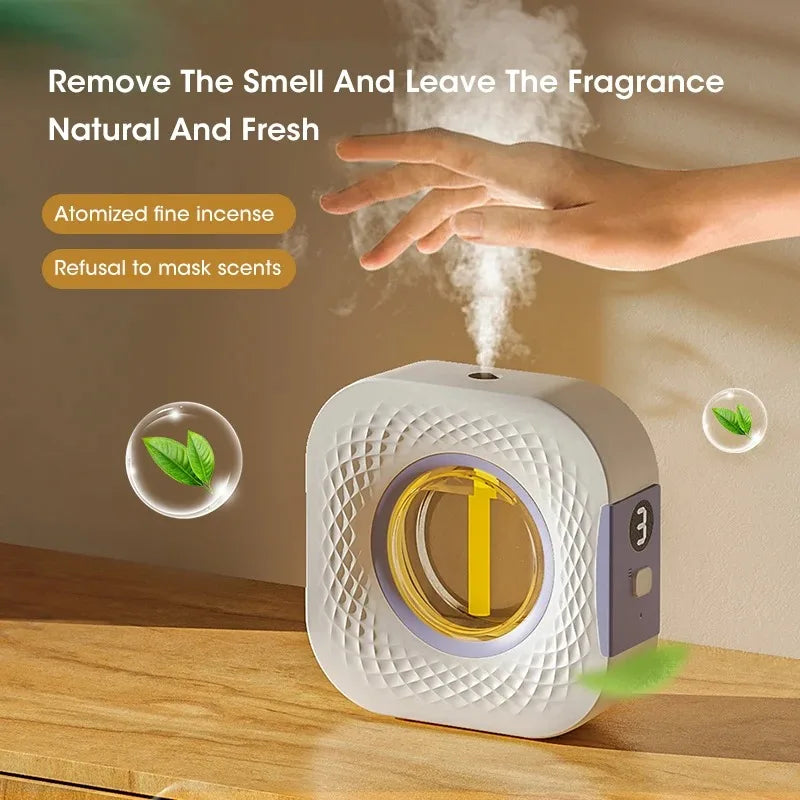 Diffuser Aromatherapy Machine USB Smart Air Purifier with Display LED Lighting