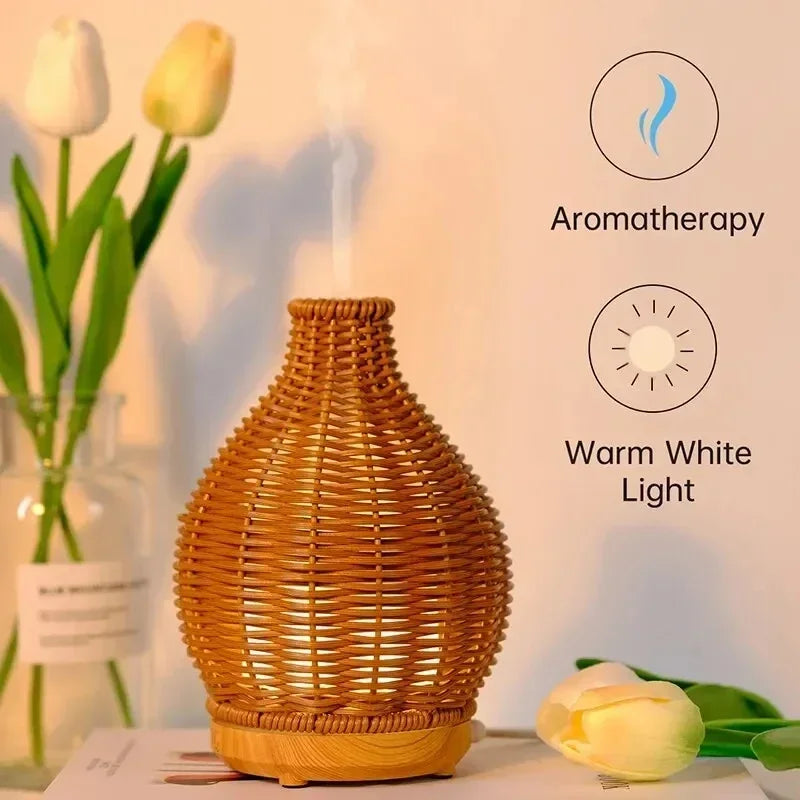 USB Electronic Ultrasonic Water Fragrance Essential Oil Diffuser Home Room Fragrance Mini Vase Air Humidifier